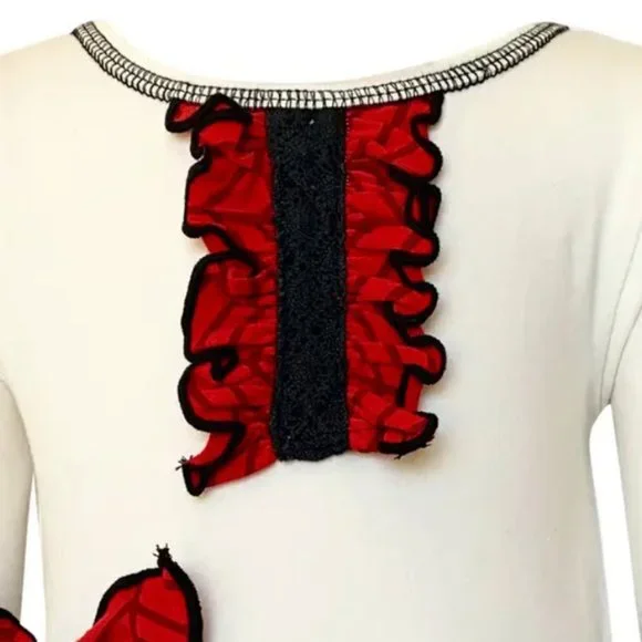 Damask & Polka Dot Ruffle Dress Set - Picture 7 of 9